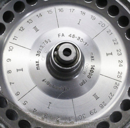 Eppendorf FA 45-30-11 Fixed Angle Rotor Specifications