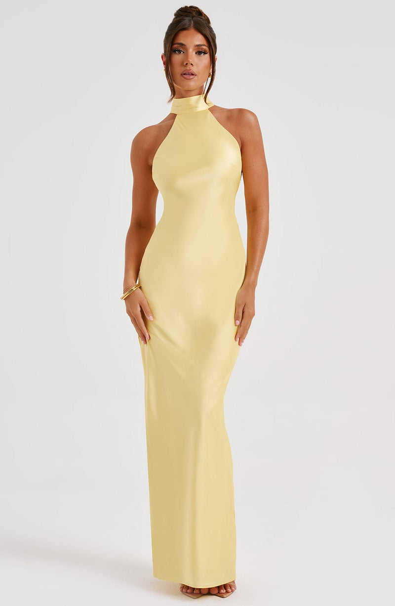 Etta Maxi Dress - Lemon Dress Babyboo Fashion Premium Exclusive Design