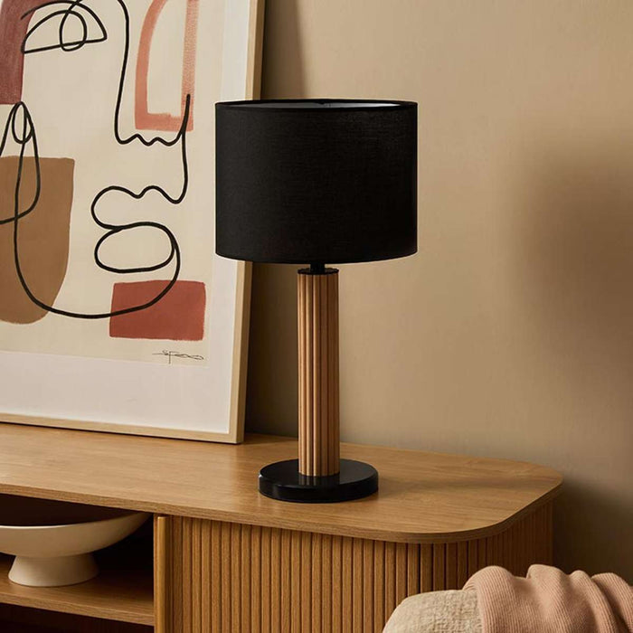 Eve Black Marble Base Table Lamp