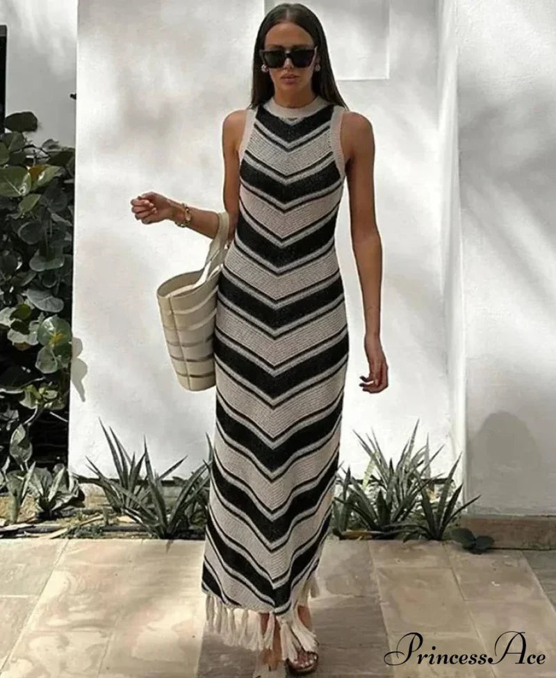 Eve Knitted Stylish Maxi Dress