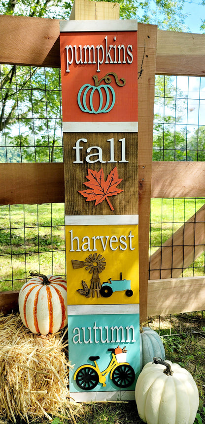 Fall 4 section porch leaner- wholesale