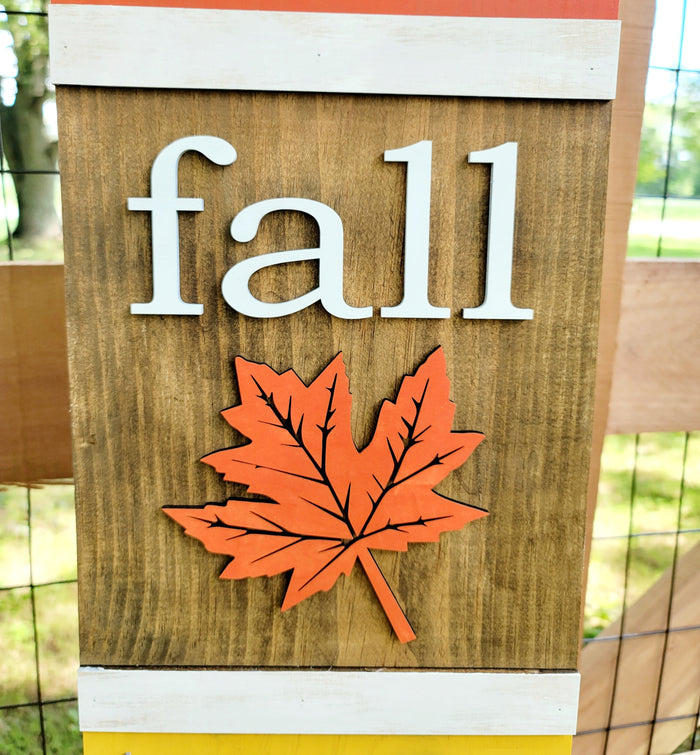 Fall 4 section porch leaner- wholesale