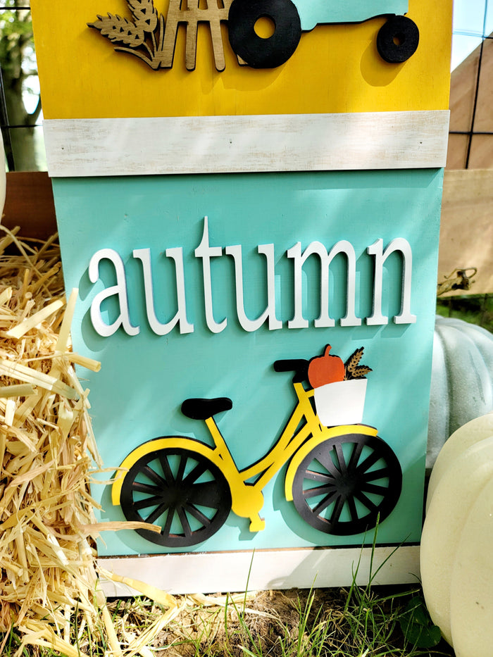 Fall 4 section porch leaner- wholesale