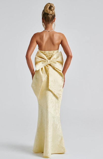 Felicity Maxi Dress - Lemon Dress Babyboo Fashion Premium Exclusive Design