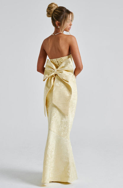 Felicity Maxi Dress - Lemon Dress Babyboo Fashion Premium Exclusive Design