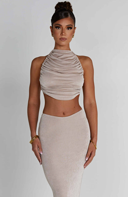 Fifi Top - Champagne Tops Babyboo Fashion Premium Exclusive Design