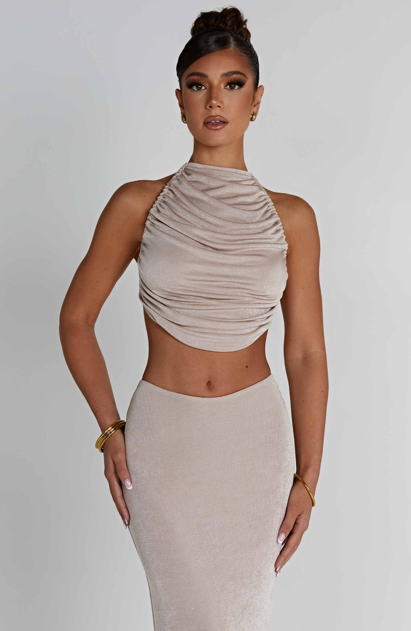 Fifi Top - Champagne Tops Babyboo Fashion Premium Exclusive Design