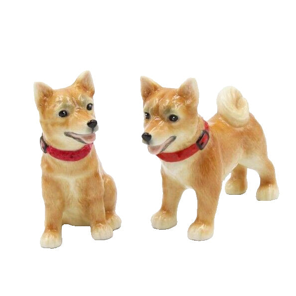 Fine Porcelain Tableware - Shiba Inu Salt & Pepper Shakers 20777