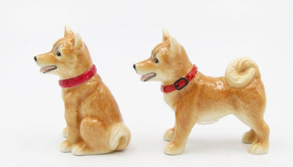 Fine Porcelain Tableware - Shiba Inu Salt & Pepper Shakers 20777