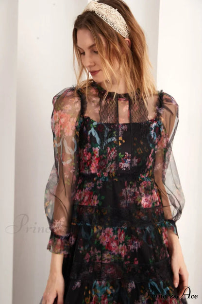 Floral Wonder Stylish Midi Dress