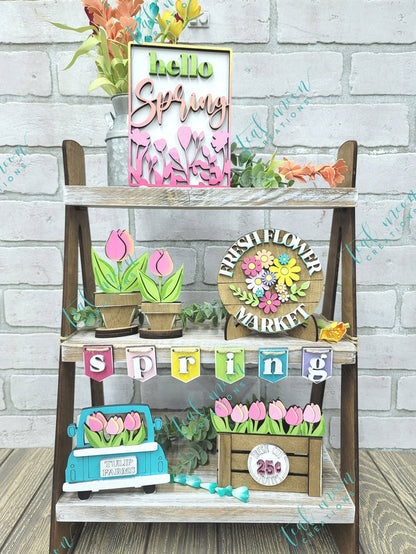 Flower Tiered Tray Set- wholesale