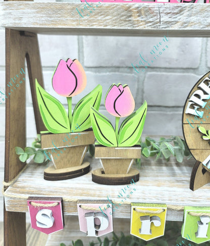 Flower Tiered Tray Set- wholesale