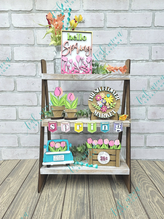 Flower Tiered Tray Set- wholesale