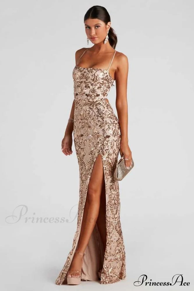 Kinsley Formal Stylish Sequin Mermaid Dress