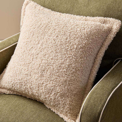 Frankie Sherpa Cushion 50cm - Cream
