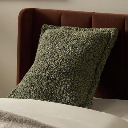 Frankie Sherpa Cushion 50cm - Sage