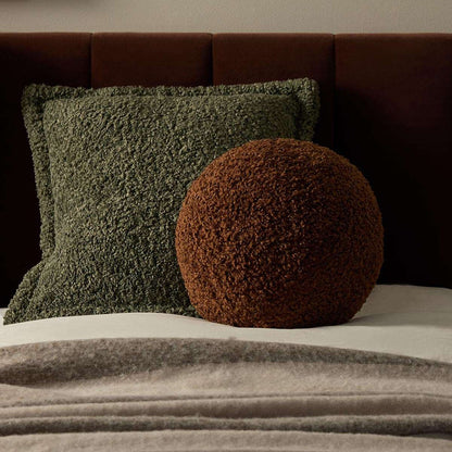 Frankie Sherpa Cushion 50cm - Sage