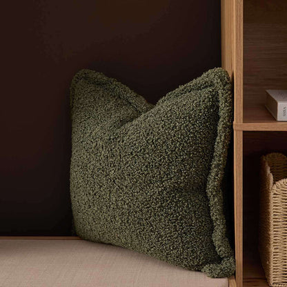 Frankie Sherpa Cushion 50cm - Sage