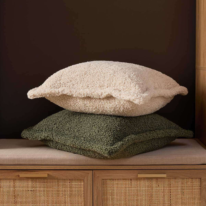 Frankie Sherpa Cushion 50cm - Sage