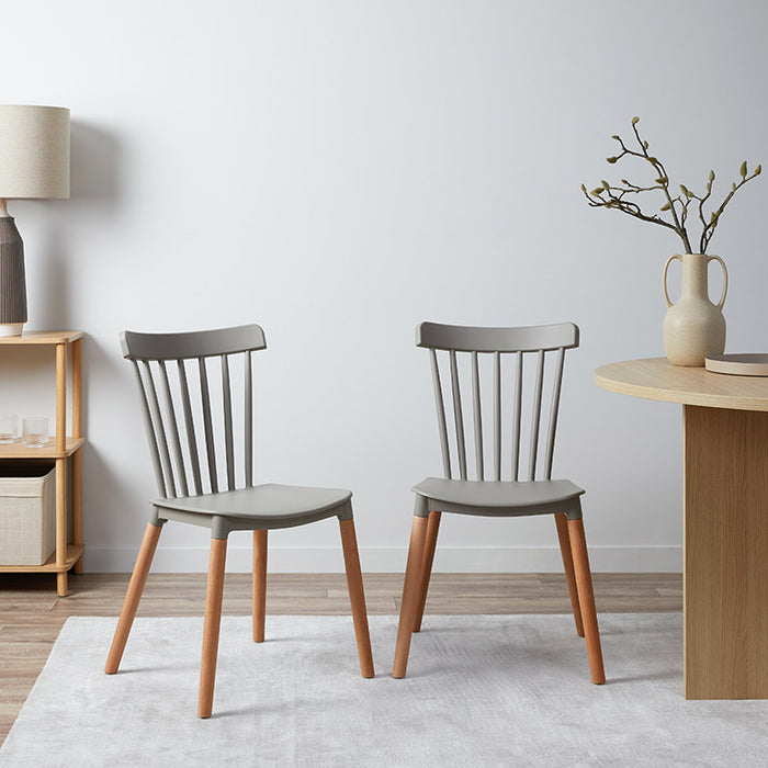 Frida Dining Chair - Set of 2 - Stone