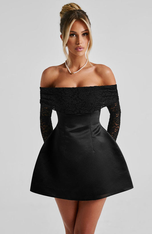 Georgianna Mini Dress - Black Dress XS Babyboo Fashion Premium Exclusive Design