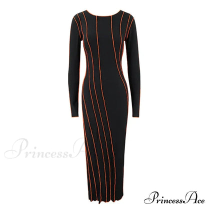 Gigi Elegant Midi Dress Blue / S