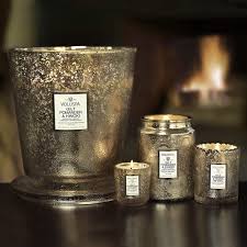 Gilt Pomegranate & Hinoki  ·  Hearth Candle with Lid - RSVP Style