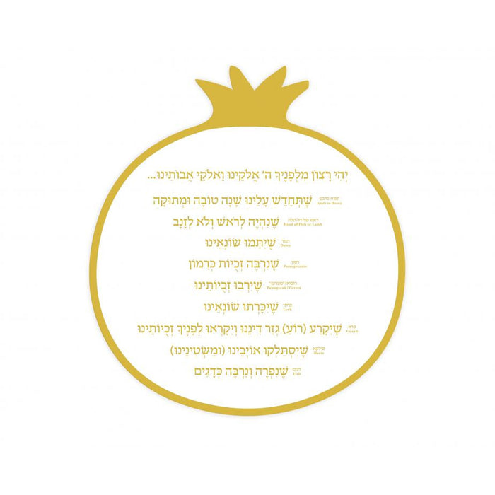 Gold Simanim Card