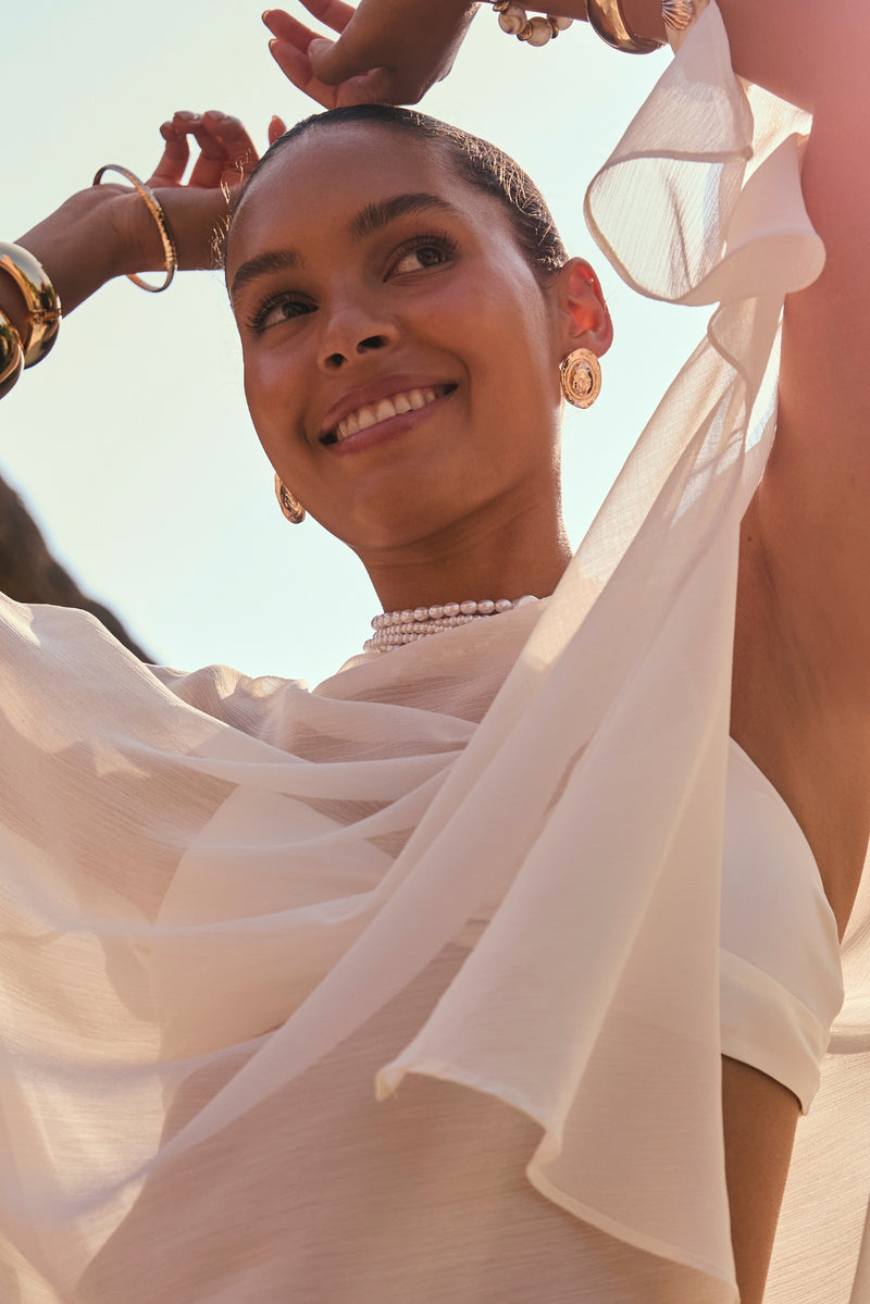 Golden Dune Coin Earrings