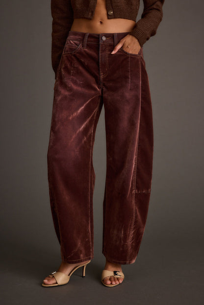 Back view of the pants showing the silhouette and fit.