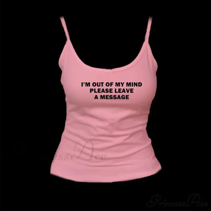 Graphic Text Cami Top - Free From Label