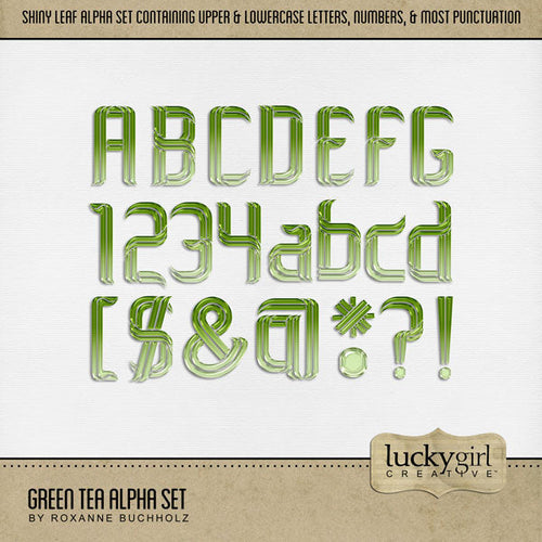 Cozy up your digital scrapbooking page titles with this tasty tea-inspired alpha set by Lucky Girl Creative digital art! Great for travel to Asia, Japan, China, and more! The alpha set consists of a full set of digital art uppercase alphabet letters A-Z, lowercase letters a-z, numbers 0-9, and most punctuation marks. This alpha set is available as individual embellishments only. This kit is included in the Tea Alpha Bundle.