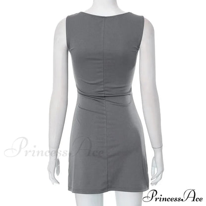 Grey Tank Stylish Mini Dress
