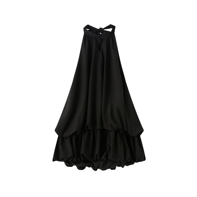 Halter-neck mini dress