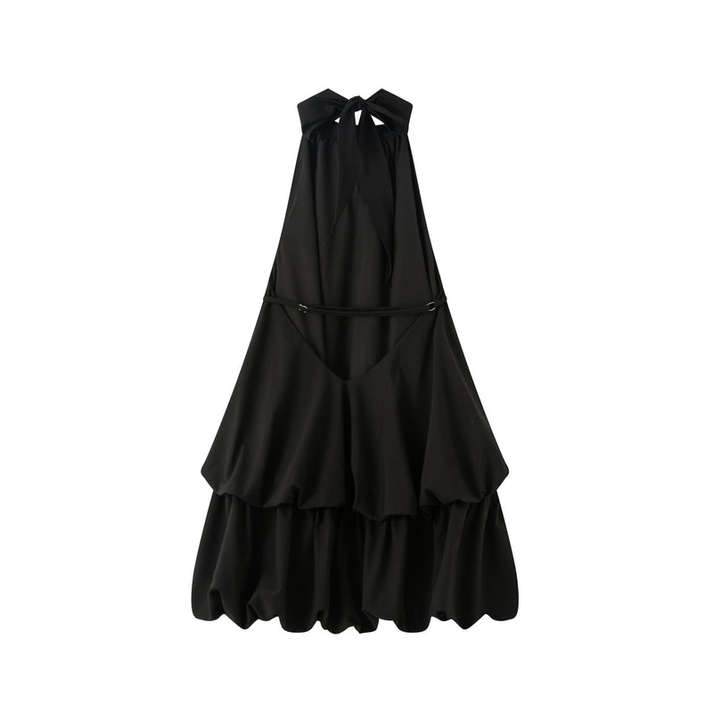 Halter-neck mini dress
