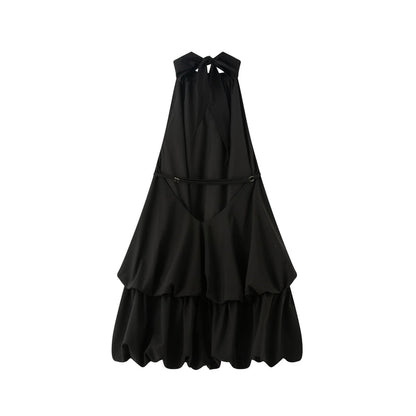 Halter-neck mini dress