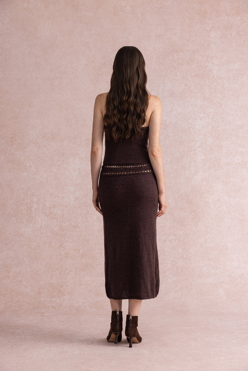 Halterneck crochet dress