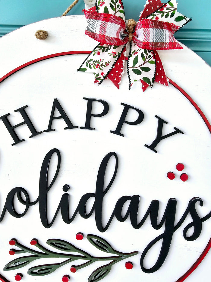 Happy Holidays Door Hanger-wholesale