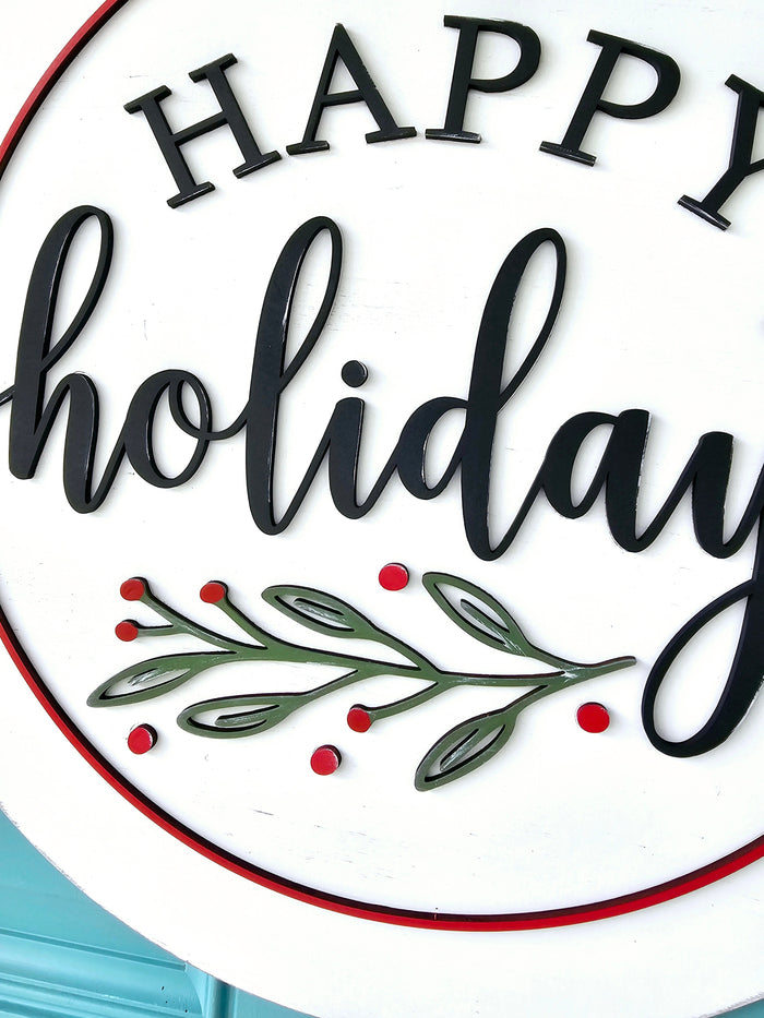 Happy Holidays Door Hanger-wholesale