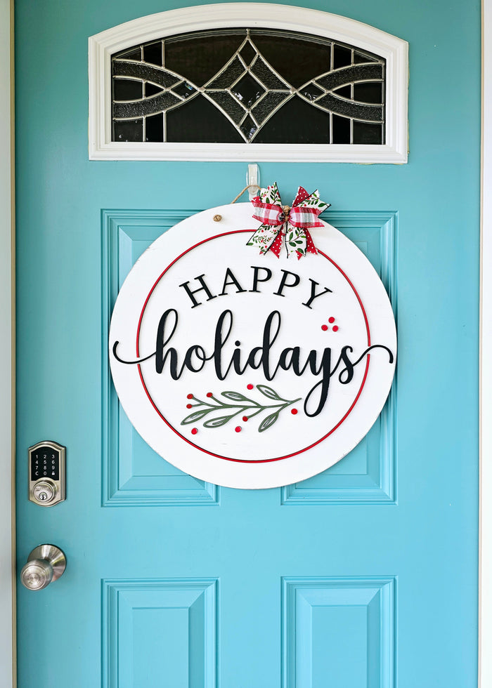 Happy Holidays Door Hanger-wholesale