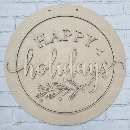 Happy Holidays Door Hanger-wholesale