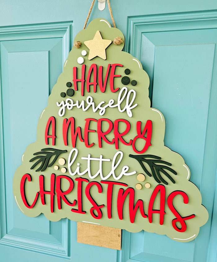 Have yourself a Merry little Christmas Door Hanger-wholesale