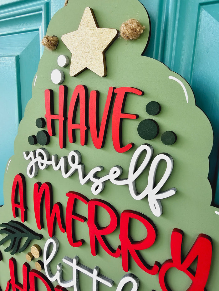 Have yourself a Merry little Christmas Door Hanger-wholesale