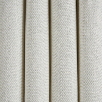 Herringbone Eyelet Curtains - Off White - DUSK