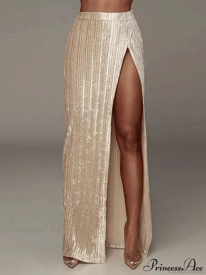 High Waisted Graceful Wide Leg Pants Skirts