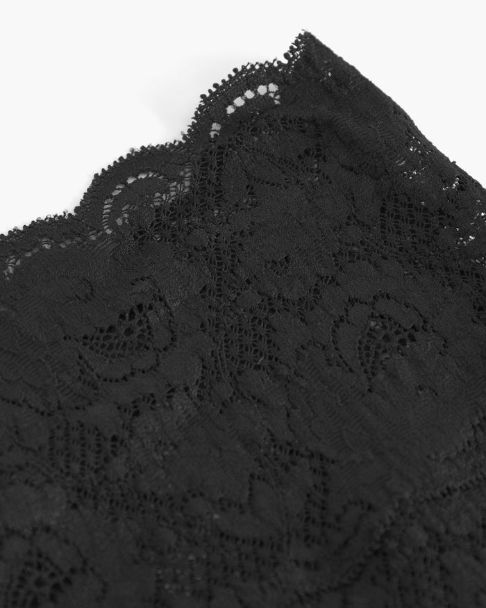 Black Thong - Never Say Never High Waisted Thong
