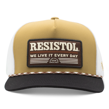 Hooey Resistol - Tan Patch Rope Trucker Cap - RESISTOL Cowboy Hats