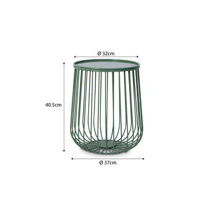 Hunter Outdoor Side Table - Forest Green
