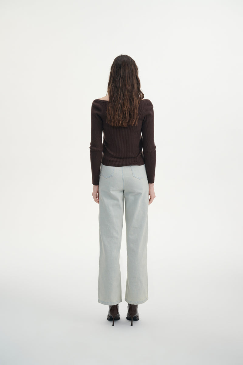 Hybrid halterneck cardigan
