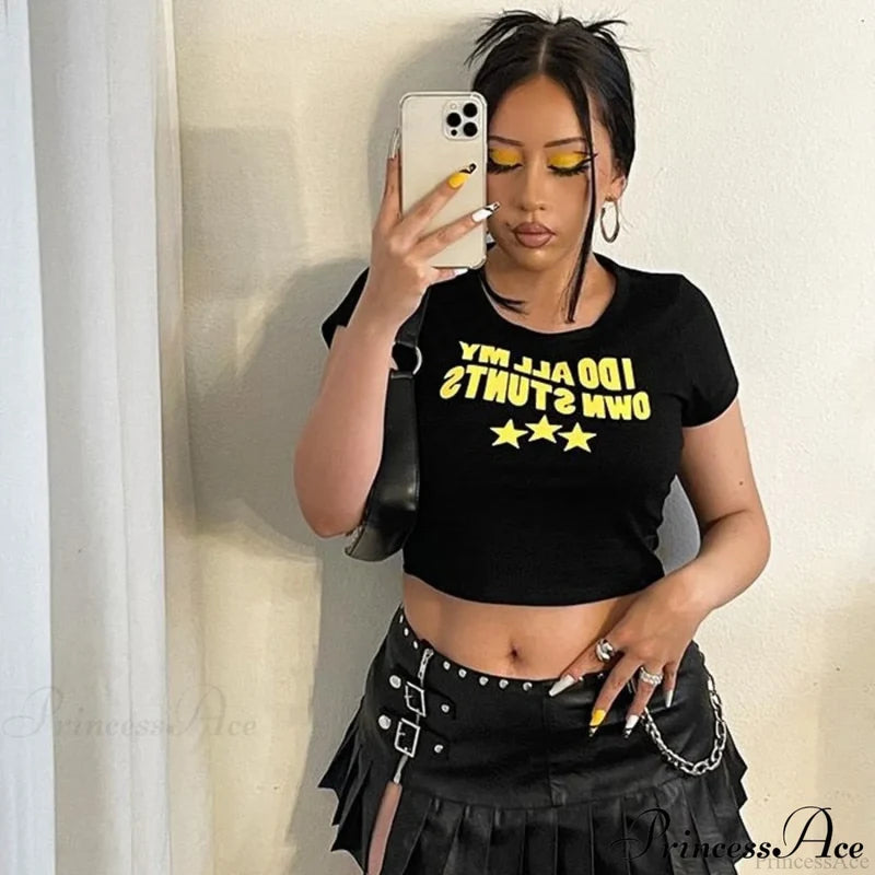 I do My Own Stunts Graphic Tee Free From Label